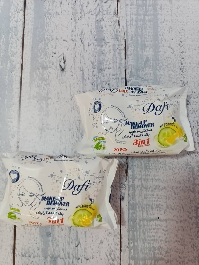 دستمال مرطوب صورت خیار  دافی 